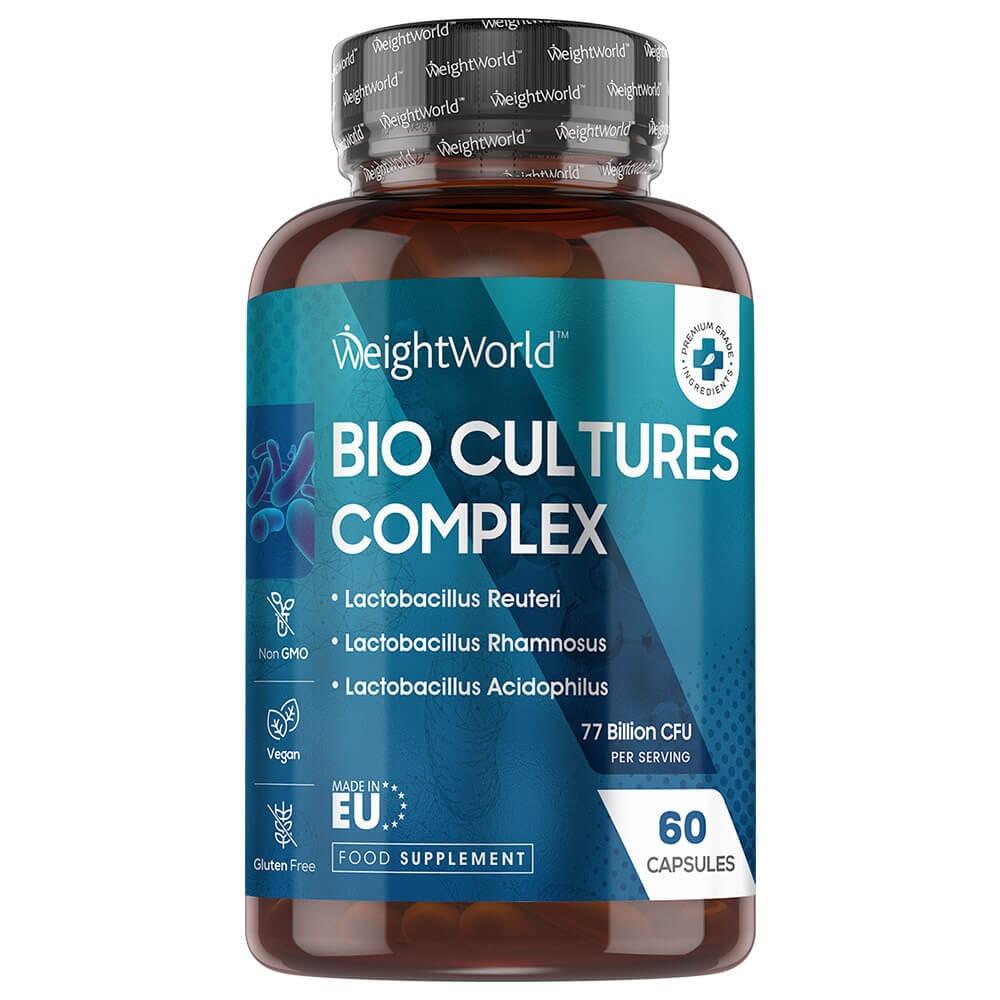 WeightWorld Bio Culture med Probiotika 60 kapsler – 77 milliarder CFU, 20 stammer
