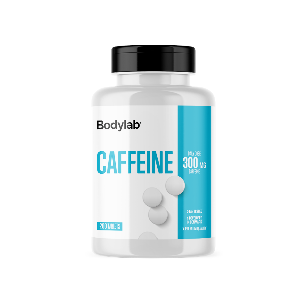 Bodylab Caffeine 200 tabletter dåse fra dansk mærke
