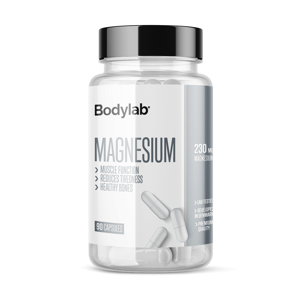 Bodylab Magnesium 230 mg i pakke med 90 kapsler