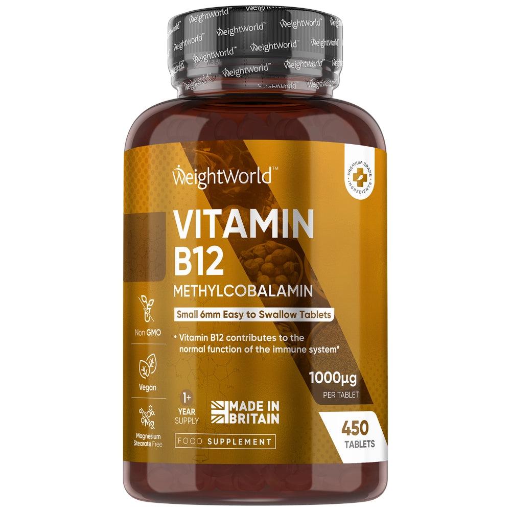 WeightWorld B12-vitamin 1000 mcg tabletter i beholder