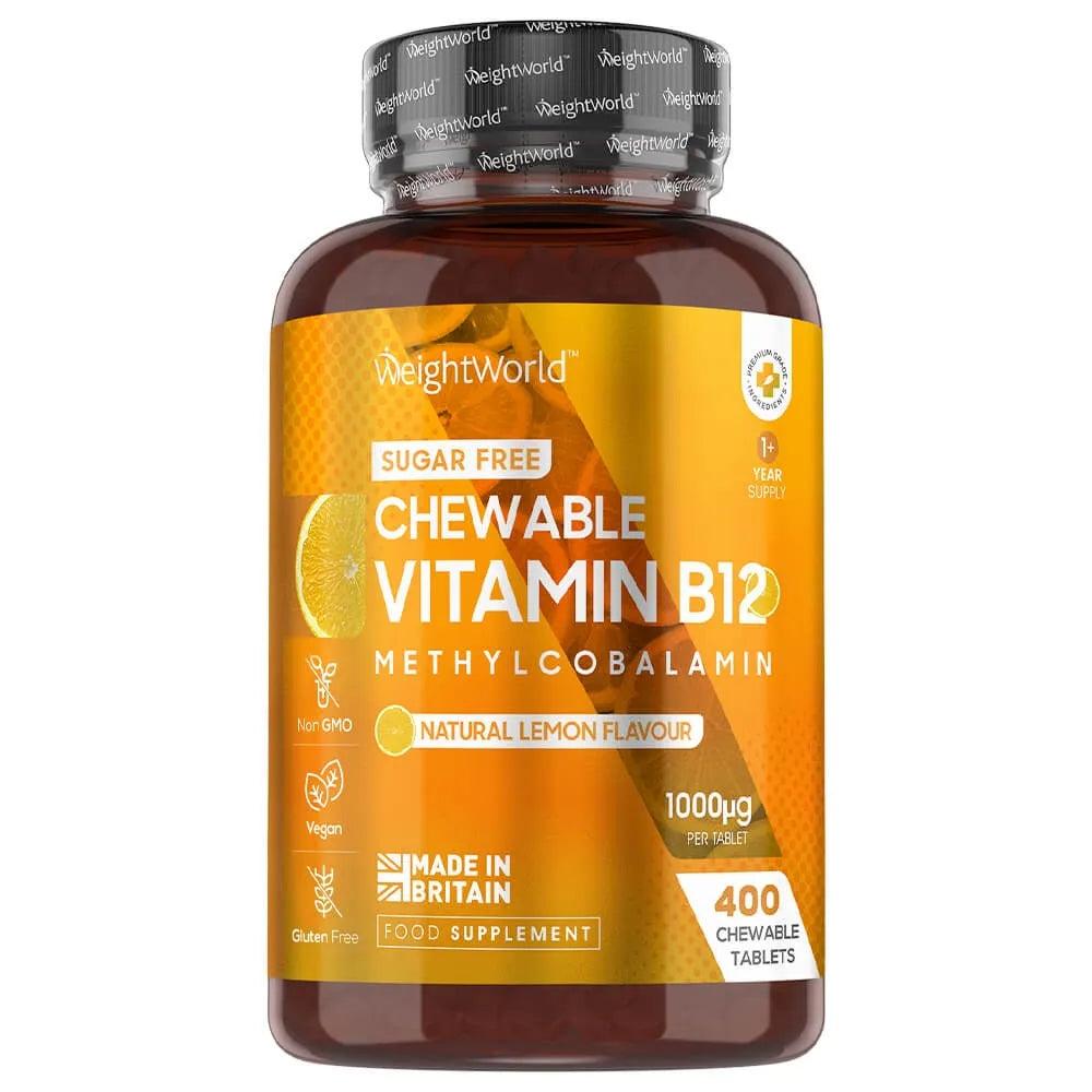 WeightWorld B12-vitamin tyggetabletter med citronsmag