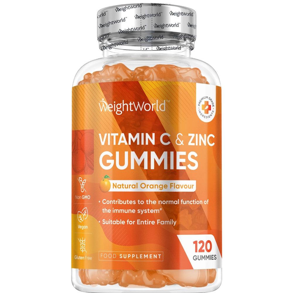 C-Vitamin og Zink Gummies med appelsinsmag fra WeightWorld