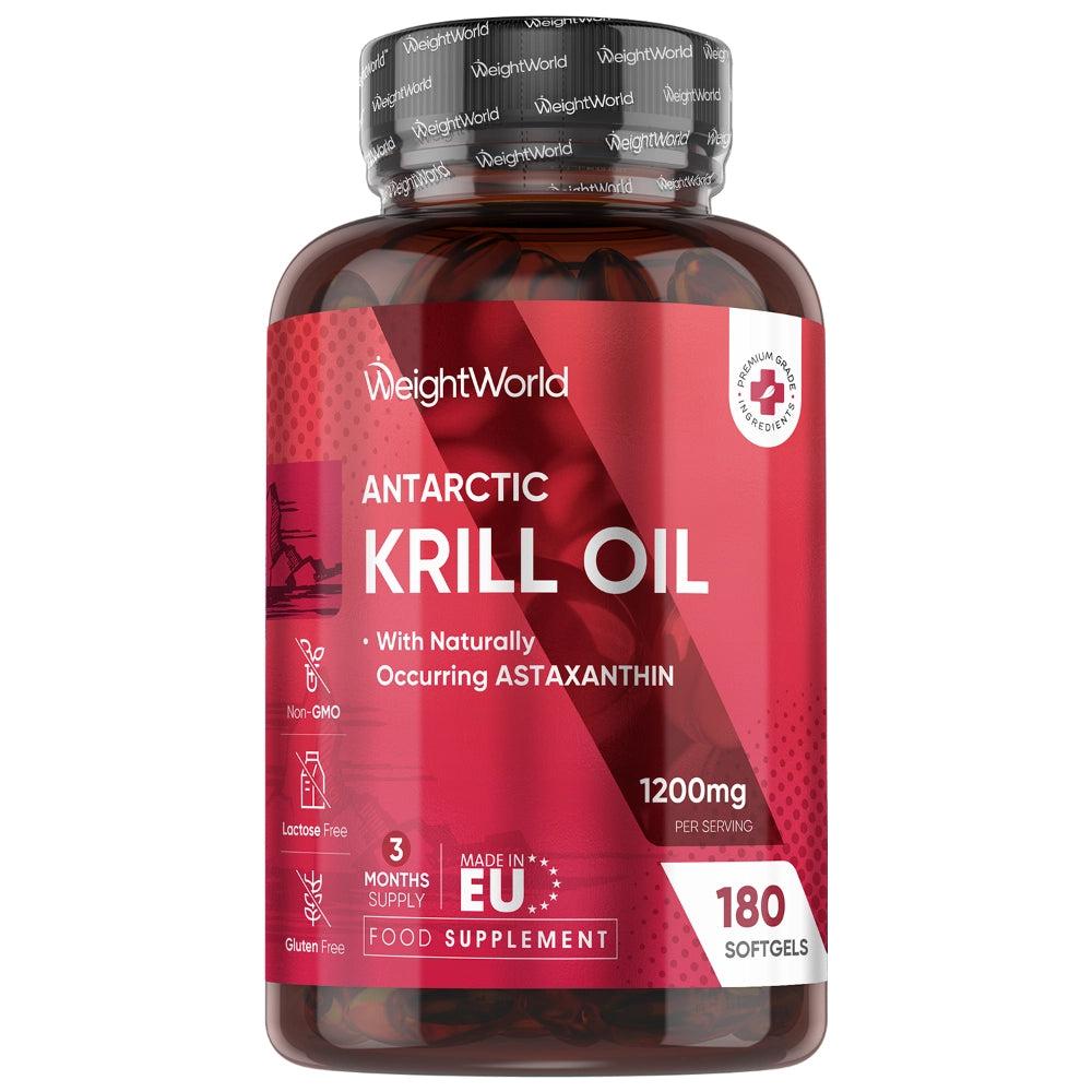WeightWorld Krillolie 1200mg, 180 kapsler fra antarktisk kril