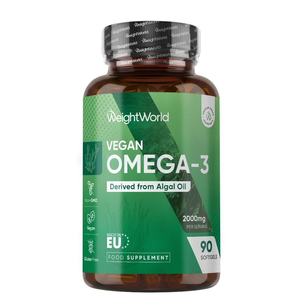 WeightWorld Vegansk omega-3 2000mg algebaseret omega-3 kapsler