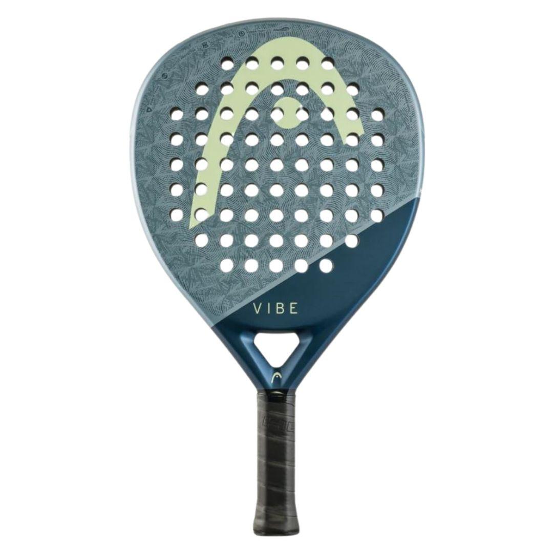 Head Vibe 2026 padelbat i blå og gul med dråbeform