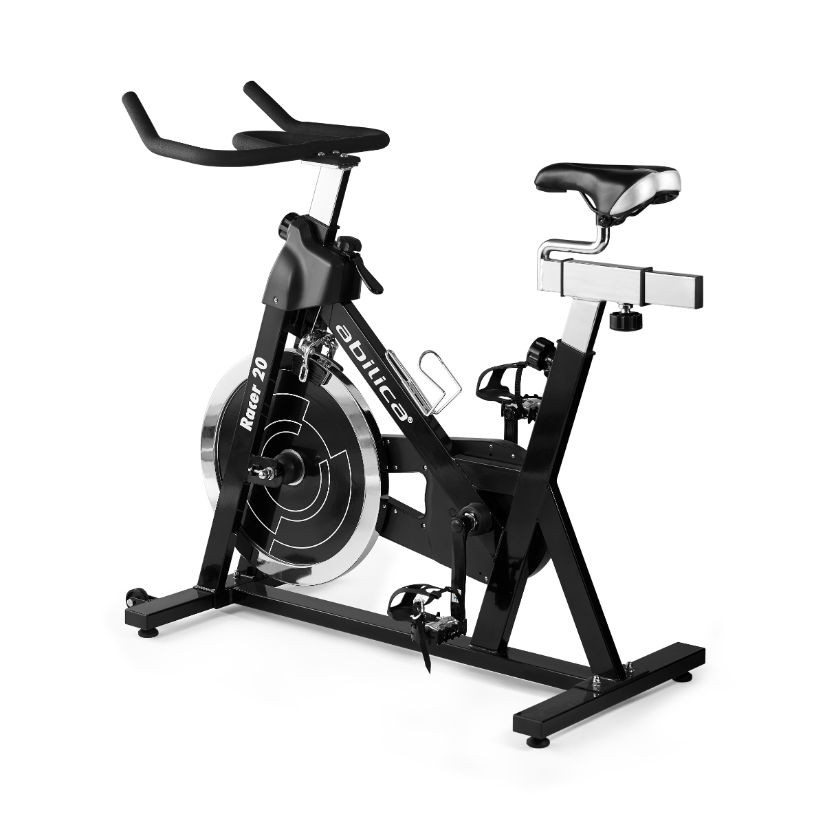 Abilica Racer 20 spinningcykel med 20 kg svinghjul til hjemmebrug