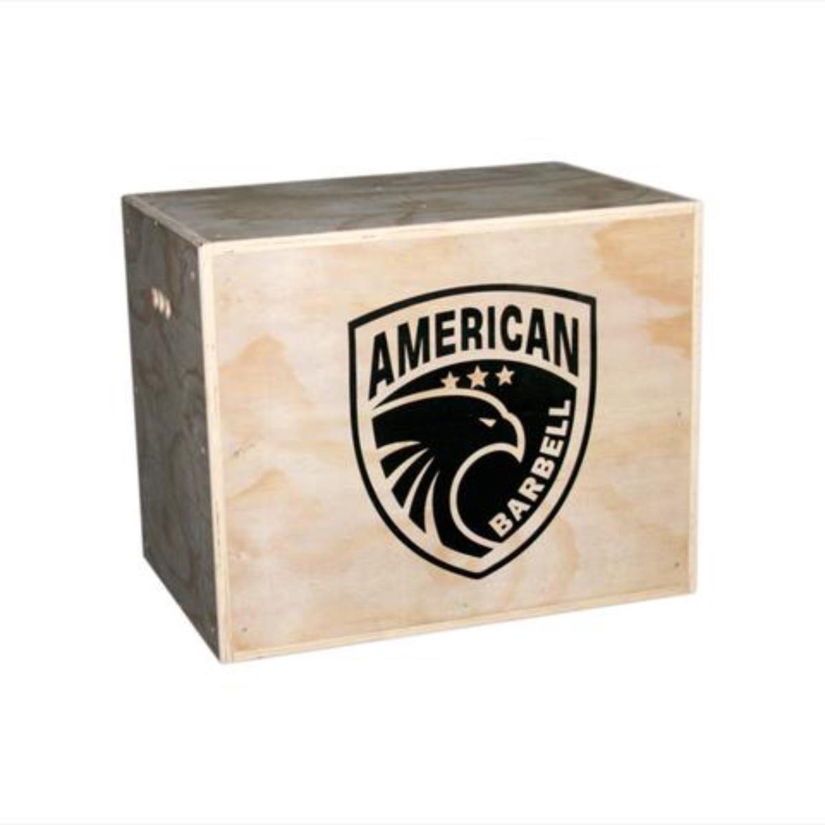 Plyobox i krydsfinér fra American Barbell med tre højder 20, 24 og 30 tommer i klassisk CrossFit-stil