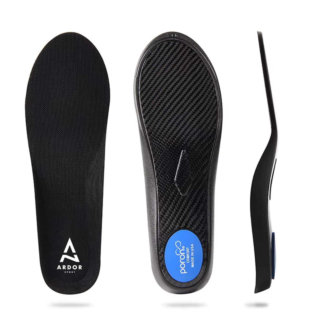 Ardor Sport Carbon Performance indlægssåler til løbesko med kulfiberplade