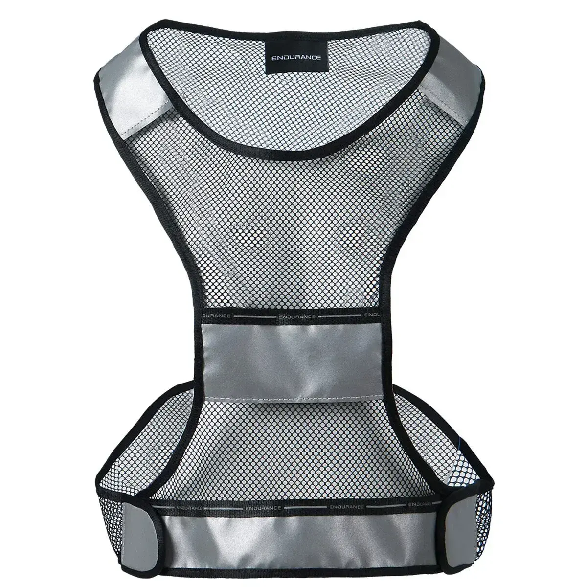 Endurance Borwey mesh refleksvest i neongul med reflekterende striber til løb i mørke