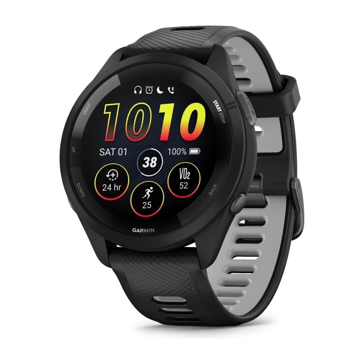 Garmin Forerunner 265 GPS-løbeur med AMOLED-skærm i sort