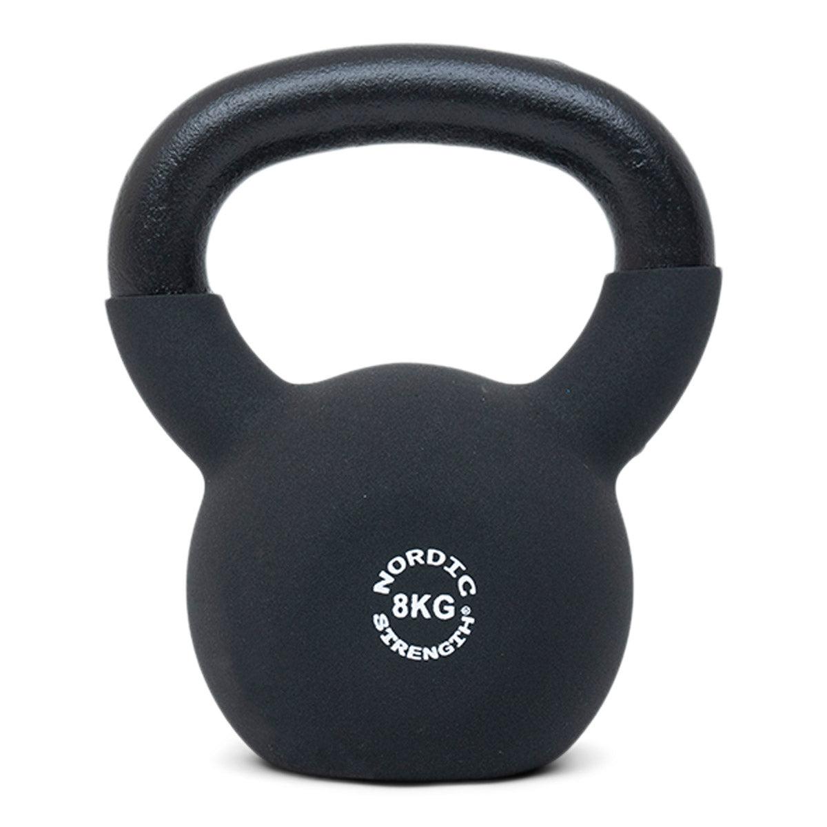 8 kg kettlebell fra Nordic Strength til swings, squats og helkropstræning derhjemme