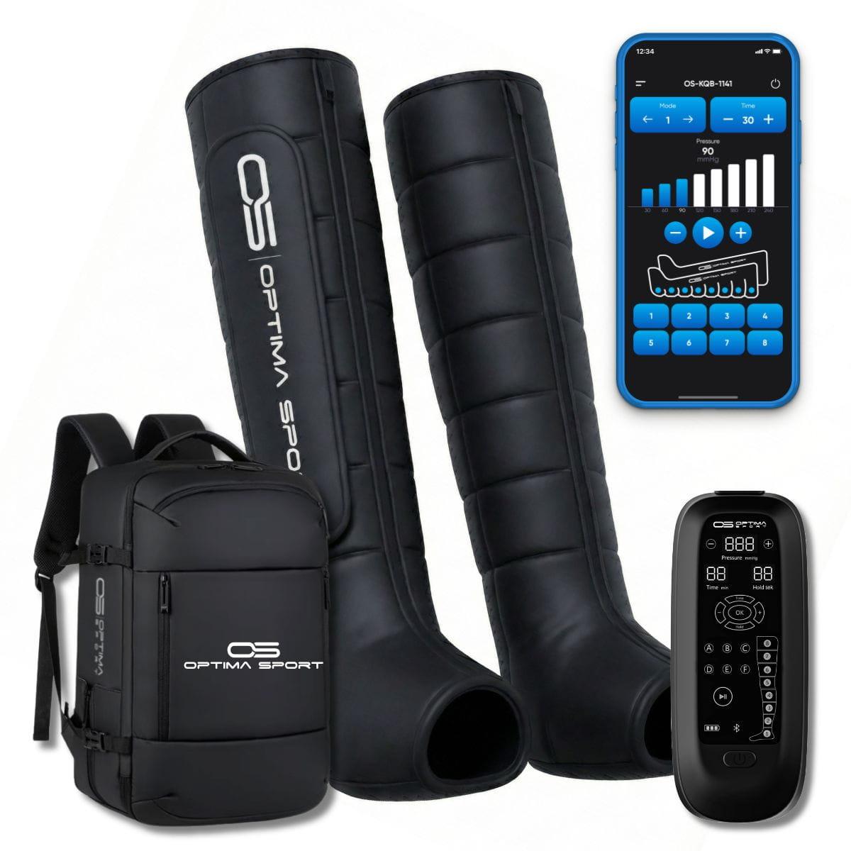 Optima Sport Recovery Boots K8 med otte luftkamre og batteri