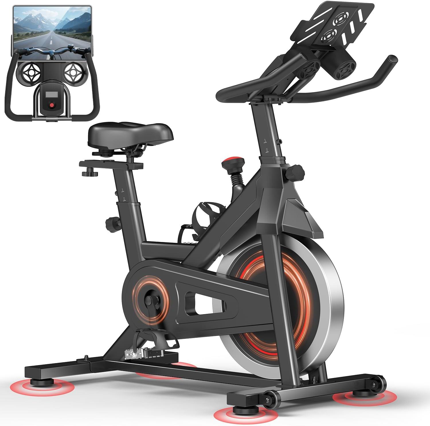 Spinningcykel PRO med friktionsmodstand, 136 kg kapacitet og konsoldisplay