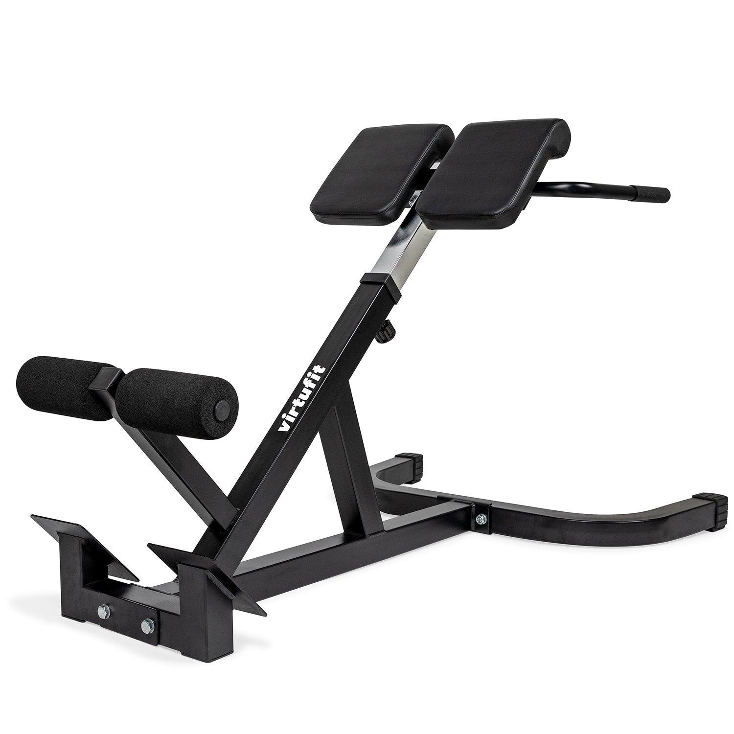 VirtuFit Hyperextension Pro Roman Chair i sort stål med 45 graders vinkel
