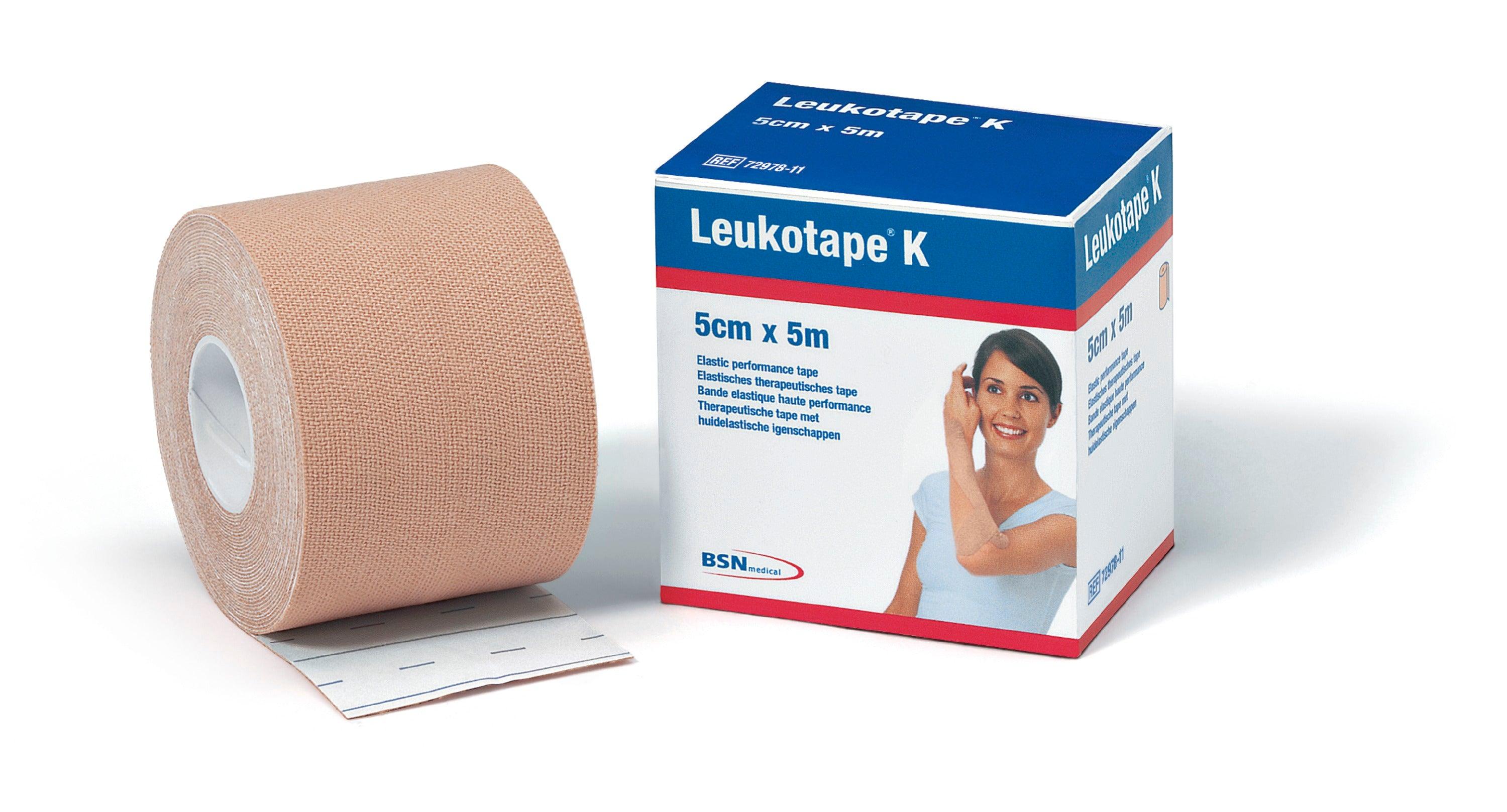 Leukotape K elastisk funktionstape i flere farver, 5 cm bred