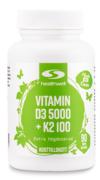 Healthwell Vitamin D3 5000 + K2 100 kapsler