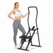 Sammenklappelig trappemaskine (stair stepper) med håndtag og LCD-display