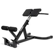 VirtuFit Hyperextension Pro Roman Chair i sort stål med 45 graders vinkel