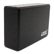 Sort yogablok i EPP-skum, 22,5 x 15 x 7,5 cm, til støtte i yogapositurer