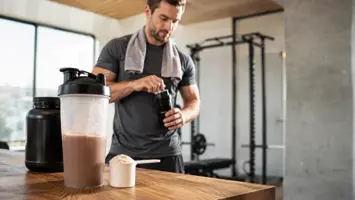 Protein shaker til proteinpulver og kosttilskud