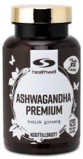 Healthwell Ashwagandha Premium kapsler med rodekstrakt og piperin