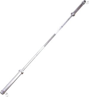 Olympisk vægtstang på 220 cm med 50 mm ærmer og ca. 20 kg egenvægt