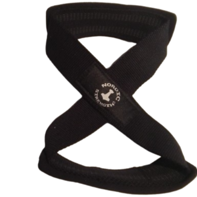 Figure 8 lifting straps med lukket løkke til tunge dødløft og shrugs