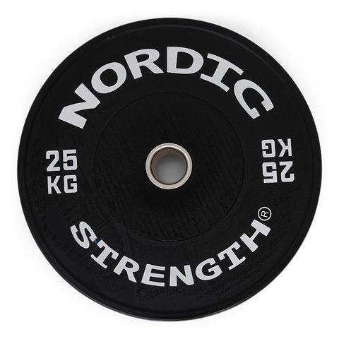 OL vægtsæt på 100 kg i 50 mm med hex bar og gummibelagte bumperskiver