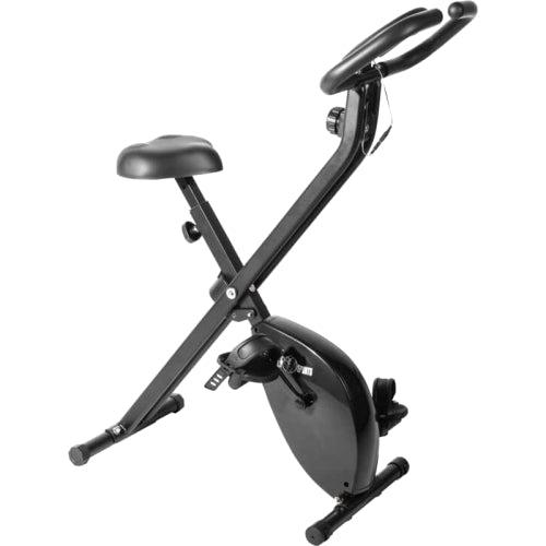 Sammenklappelig kondicykel X fra billig-fitness.dk - foldbar motionscykel med 8 modstandstrin