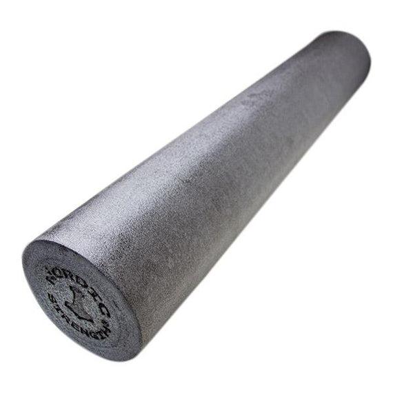 Sort blød EPE foam roller 90 cm ekstra lang til rygbehandling og begyndere