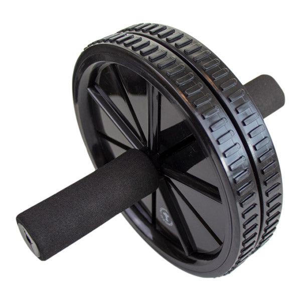 Sort ab wheel med enkelt hjul og lige håndtag fra Nordic Strength