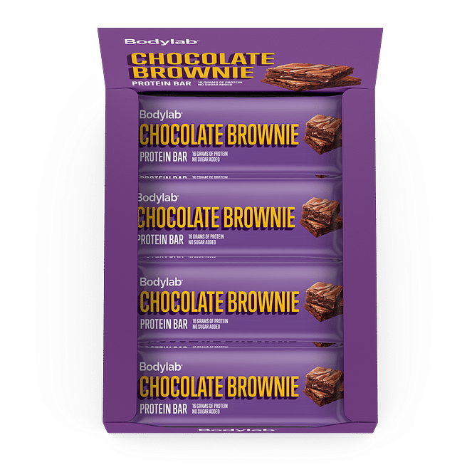 Bodylab Protein Bar Chocolate Brownie i æske
