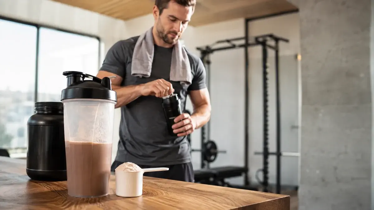 Protein shaker til proteinpulver og kosttilskud