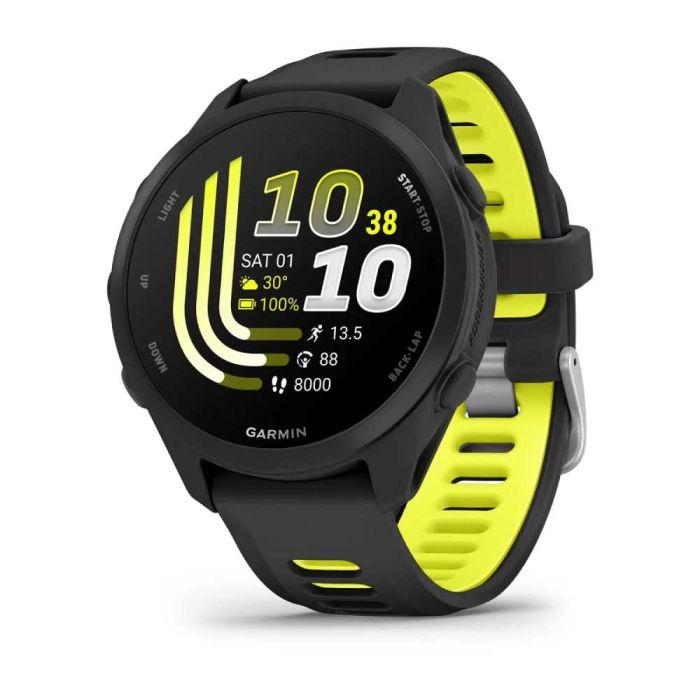 Garmin Forerunner 170 Music løbeur i sort og gul