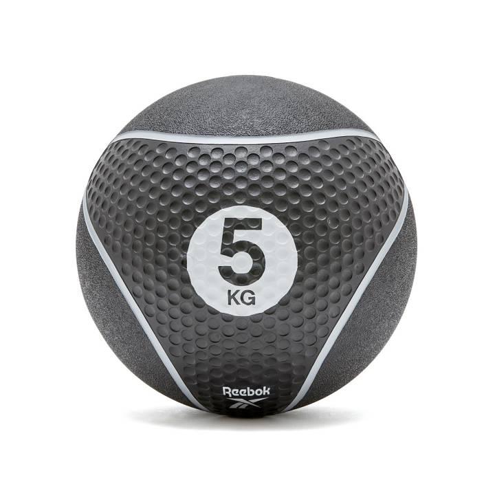Reebok medicinbold på 5 kg med dobbelttekstureret gummioverflade til styrke og core