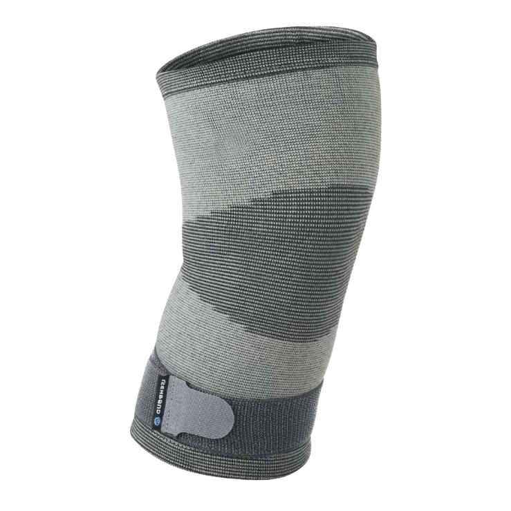Rehband QD Knitted Knee Sleeve i grå strikket materiale