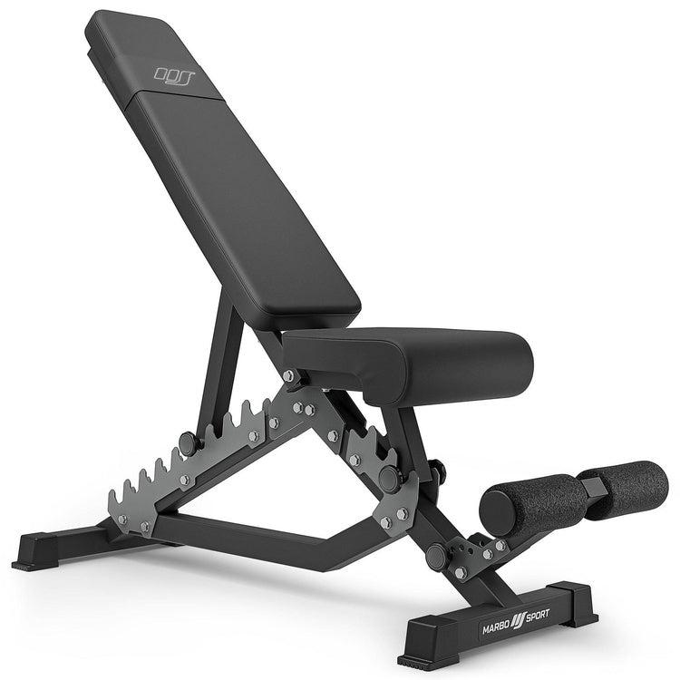 Marbo Sport MS-L101 semi-pro dobbelt-justerbar skråbænk i stål med ti ryglænspositioner