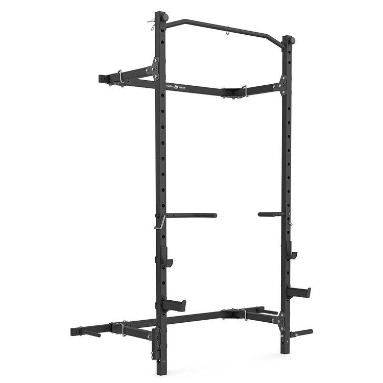 Marbo Sport sammenklappelig power rack MS-U114 med pull-up bar og dip-håndtag i sort stål