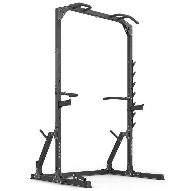 Marbo Sport MS-U115 squat half-rack med pull-up stang, dip-station og landmine-tilbehør
