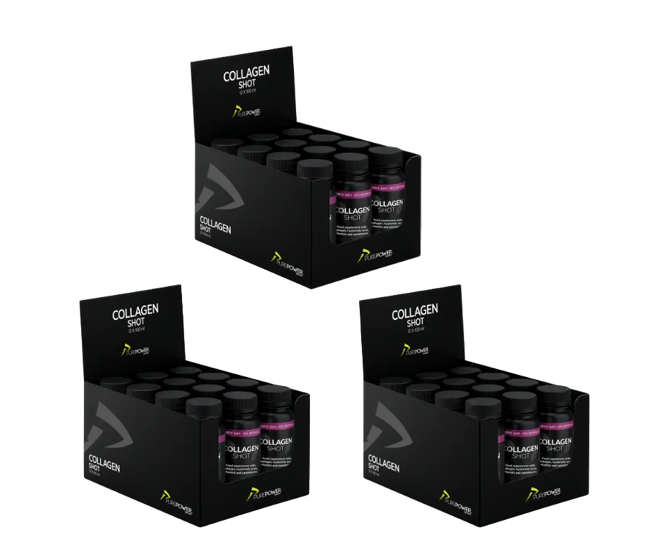 PurePower Collagen Recovery Pack med 36 drikkeklare shots