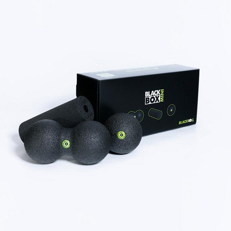 BLACKROLL BLACKBOX MINI rejsesæt med foam rollers og fascia balls i opbevaringsboks