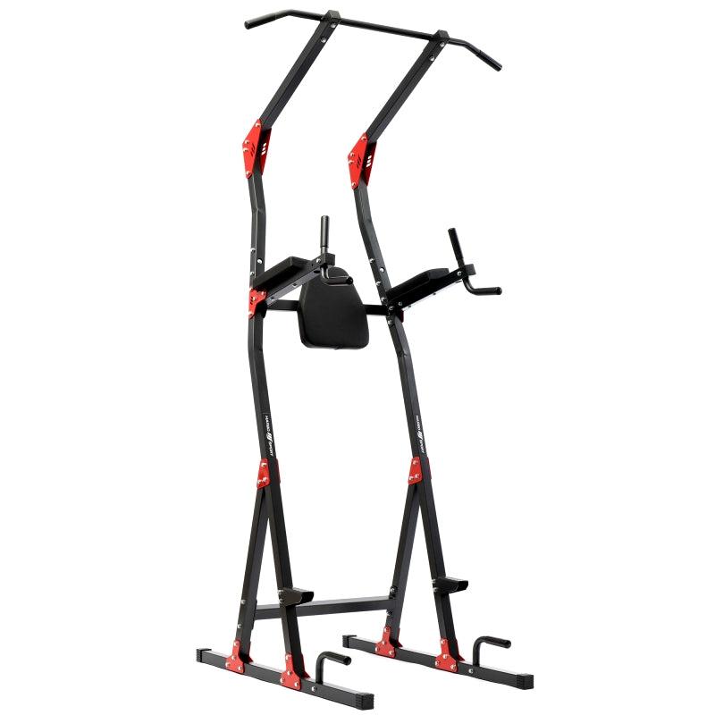 Power tower Home MH-U102 med pull-up bar, dipshåndtag og polstret ryg