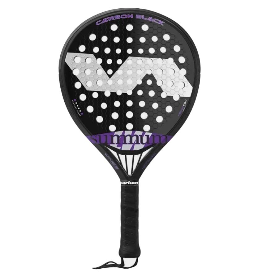 Varlion LW Summun Carbon Black padelbat i rund kontrolform