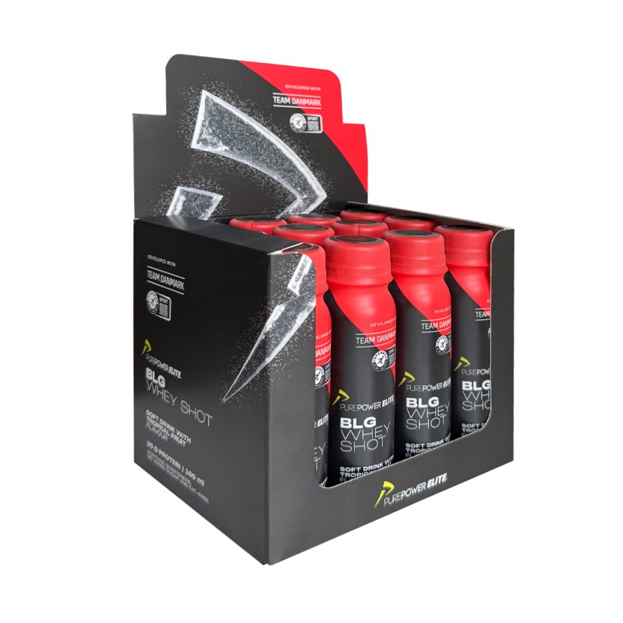 PurePower Elite BLG Whey Shot 12 x 100 ml flydende proteinshots